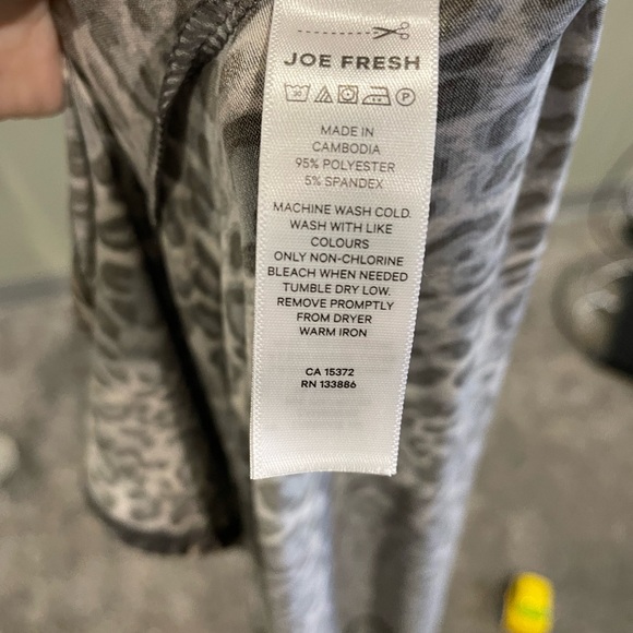 Joe fresh / cheetah print midi dress size medium - Picture 4 of 7